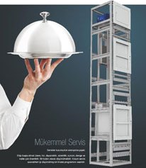 Servis Asansörleri ( Monşarj ) Yemek Asansörü imalatı , komple Paket Servis Asansörü